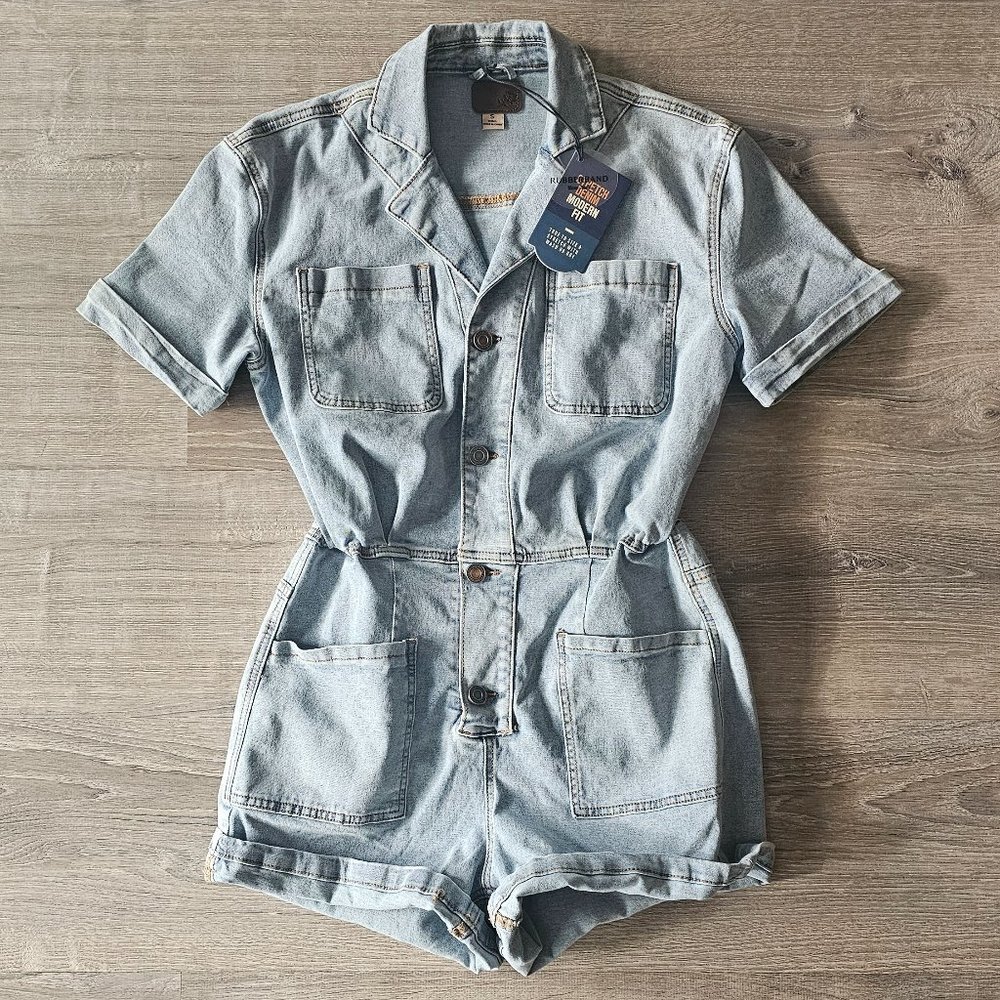 Denim Romper